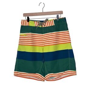 Patagonia Wavefarer Boardshorts Mens 9.5" Striped Swim 32 Gorpcore Beach Resort